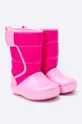 Crocs - Дитячі зимові черевики Lodge Point рожевий