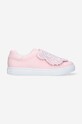 Kenzo Kids sneakersy skórzane dziecięce K59039 niska różowy K59039