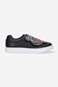 Kenzo Kids teniși din piele copii K59039 mic de statură negru K59039