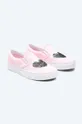 ροζ Παιδικά πάνινα παπούτσια Vans Sequin Patch Classic Slip-On