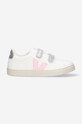Veja scarpe da ginnastica per bambini in pelle Small-Esplar-Velcro bassa bianco SV0502529J