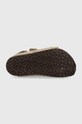 Birkenstock sandały zamszowe dziecięce Milano 1021723.24.35 beżowy