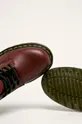burgundské Dr Martens - Členkové topánky 8Eye