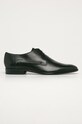 HUGO - Półbuty skórzane 50419898.NOS eleganckie czarny 50419898.NOS