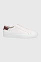 Kožené boty Jack & Jones bílá 12202714.White