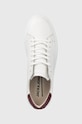Kožené boty Jack & Jones bílá 12202714.White