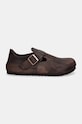Birkenstock nubuck half-shoes London Corduroy 166531.HAB brown AA00