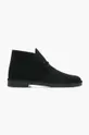 черен Половинки обувки от велур Clarks Originals Desert Boot Чоловічий