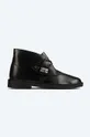 black Clarks leather shoes Originals Desert Boot Men’s