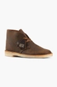 hnědá Kožené polobotky Clarks Originals Desert Boot