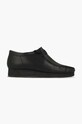 Kožené poltopánky Clarks Wallabee casual čierna 26155514