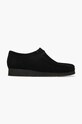 Замшеві мокасини Clarks Wallabee замша чорний 26155519