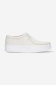 Clarks Originals mokasyny zamszowe Wallabee Cup Planet friendly beżowy 26158153