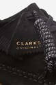 Clarks suede shoes Weaver 26165081 black