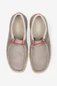 gray Clarks leather shoes Wallabee Cup