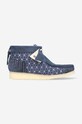 Clarks suede shoes Wallabee Boot suede navy 26169152