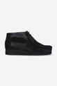 Clarks leather shoes Wallabee Boot Patch suede black 26163921
