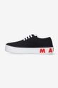 Marni sneakersy Cholewka: Materiał tekstylny, Wnętrze: Materiał tekstylny, Podeszwa: Materiał syntetyczny, Wkładka: Skóra naturalna