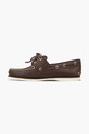 Shoes Timberland leather loafers Classic Boat 74035 brown