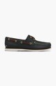 Kožené mokasíny Timberland Classic Boat 2 Eye casual čierna 74036.Classic