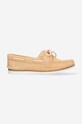 Timberland mokasyny zamszowe Classic Boat 2 Eye Planet friendly beżowy A2A79