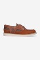Timberland mokasyny skórzane Newmarket II Boatshoe casual brązowy A2AGZ