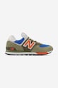 New Balance sneakers ML574LA2 faux grain leather green ML574LA2