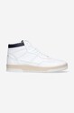 Filling Pieces sneakersy skórzane Mid Ace Spin wysoka biały 55333491901