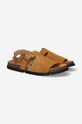 Semišové sandály A.P.C. Sandales Noe PXBAH-H51057 CARAMEL PXBAH.H51057 hnědá