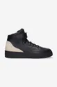 black A-COLD-WALL* leather sneakers Rhombus Hi-Top Men’s