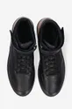 black A-COLD-WALL* leather sneakers Rhombus Hi-Top