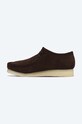 Boty Semišové polobotky Clarks Originals Wallabee 26156606 hnědá