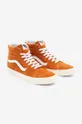 πορτοκαλί Δερμάτινα ελαφριά παπούτσια Vans SK8-Hi