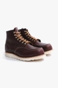 bordowy Red Wing buty skórzane Moc Toe