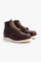 maroon Red Wing leather shoes Moc Toe