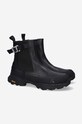 ROA stivaletti chelsea in pelle Chelasea CBLE01.001 nero SS23