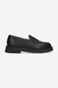 A.P.C. mocasini de piele piele negru PXBAA.H53274
