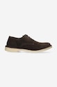 Semišové polobotky Astorflex Derby Uomo COASTFLEX 001 DARK KHAKI casual hnědá COASTFLEX.001