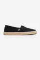 crna Espadrile Toms Toms Alpargata Rope 2.0 10019875 BLACK Muški