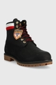 Timberland bocanci din piele întoarsă WaterProof Boot A2GZ9 negru