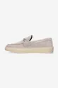 szary Filling Pieces mokasyny zamszowe Core Loafer Suede