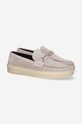 Semišové mokasíny Filling Pieces Core Loafer Suede 44229001108 šedá