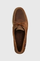 brown Sebago suede loafers