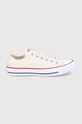 Πάνινα παπούτσια Converse φλατ μπεζ 159485C