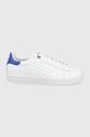 EA7 Emporio Armani ghete de piele plată alb X8X001.XCC51.Q317
