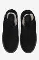 black Suicoke leather shoes Rubber Sole RON-MWPAB-MID BLACK