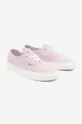 pink Vans suede plimsolls UA Authentic