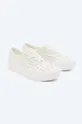λευκό Δερμάτινα ελαφριά παπούτσια Vans Authentic Platform