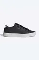 black adidas Originals leather sneakers Sleek W Unisex