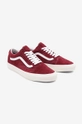 czerwony Vans tenisówki zamszowe Old Skool Pig Suede